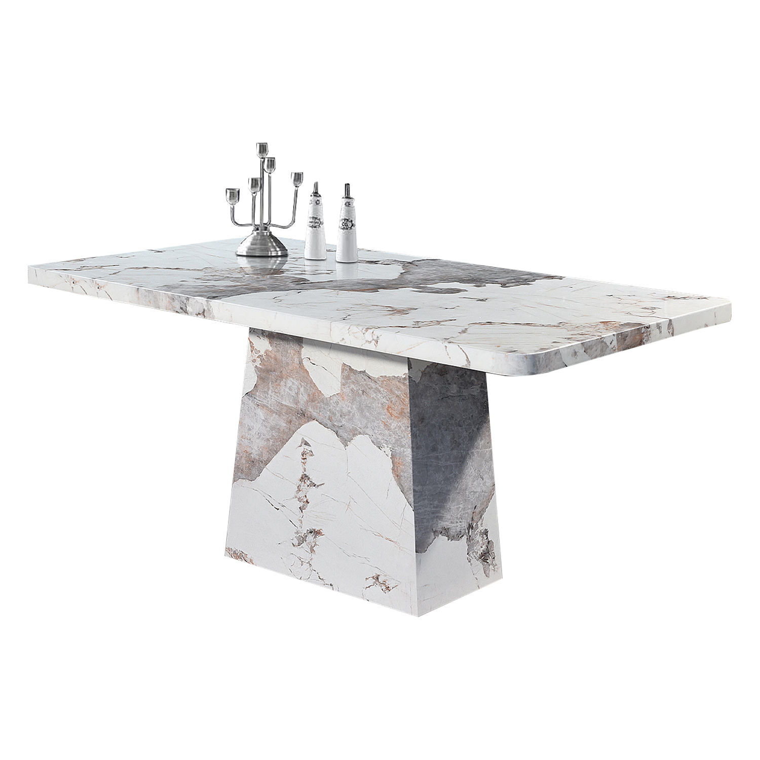 LOCCO Marble Dining Table MAJUHOME eStore