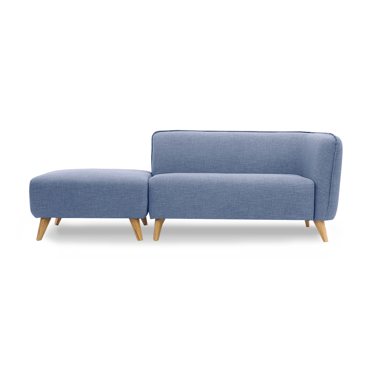 2 seater deals couch with footrest