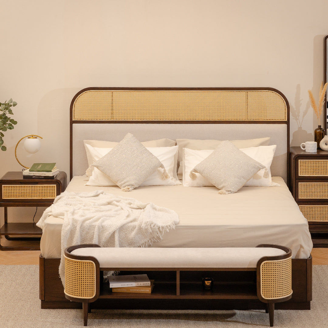 KARA Series Modern Bedroom Set - Bed, Dresser, and Nightstand