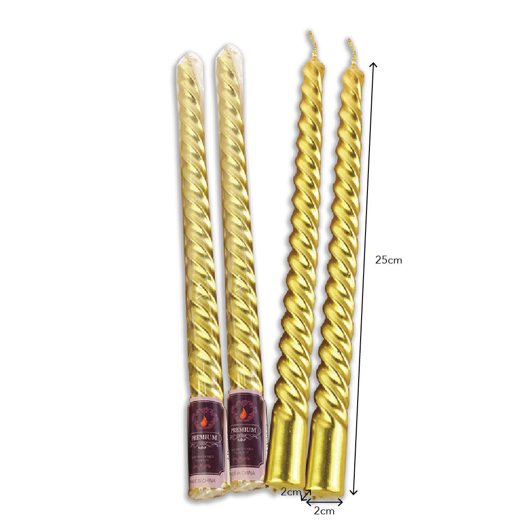 Spiral Taper Candle 4PCS/SET