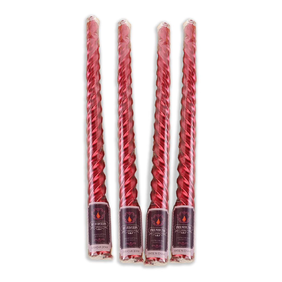 Spiral Taper Candle 4PCS/SET