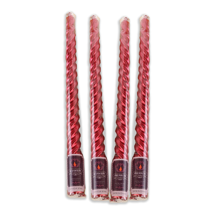Spiral Taper Candle 4PCS/SET