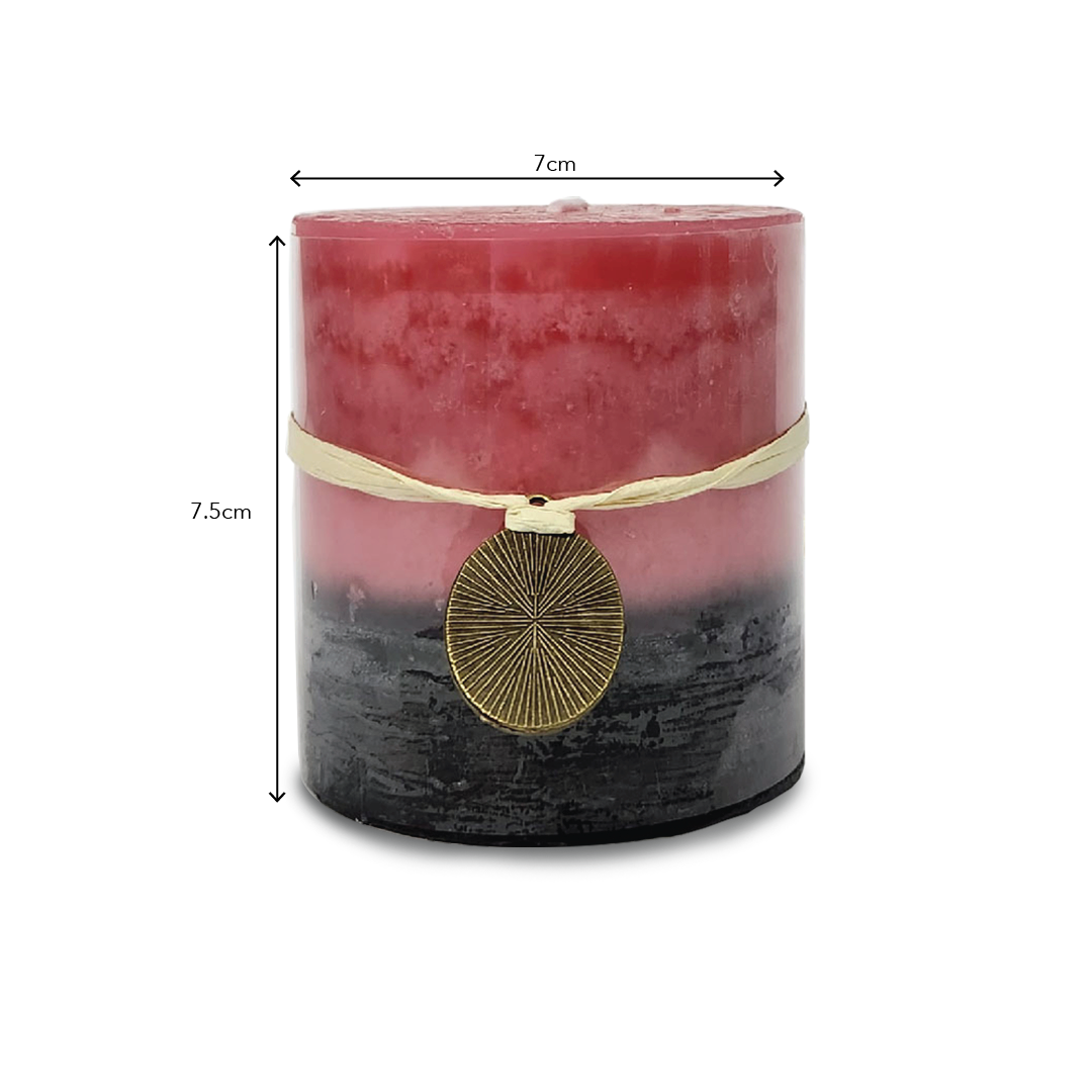 JASMINE & GARDENIA Pink Pillar Candle