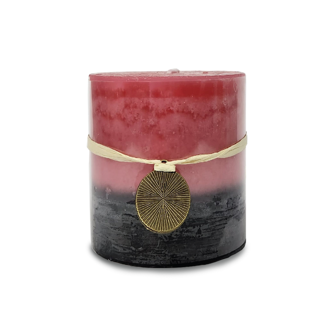 JASMINE & GARDENIA Pink Pillar Candle