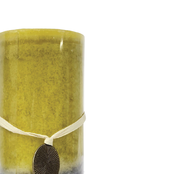 FREESIA Yellow Pillar Candle