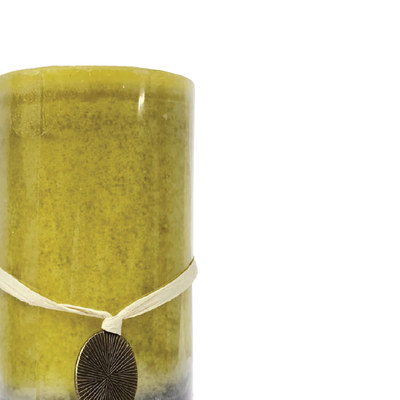 FREESIA Yellow Pillar Candle