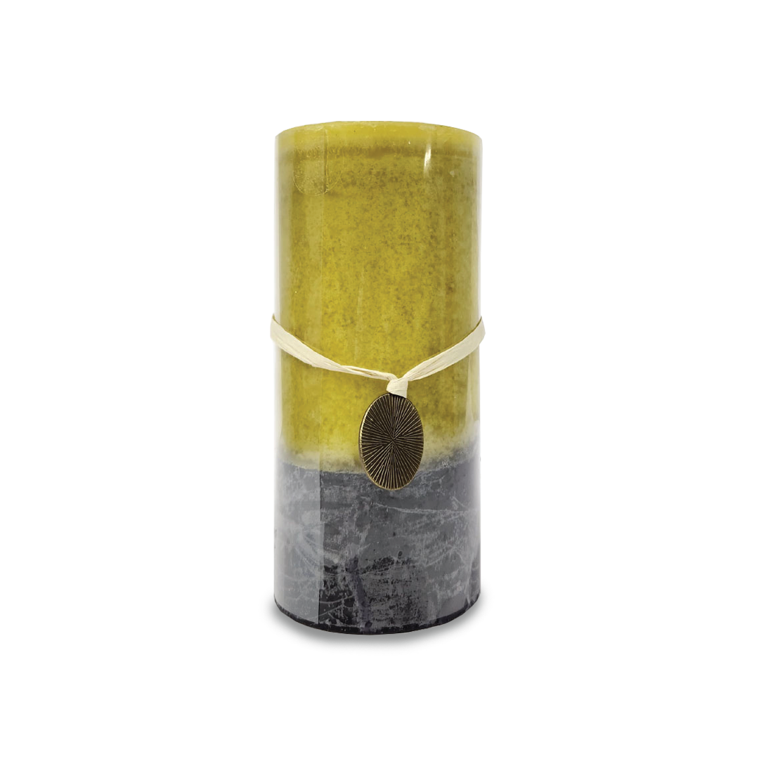FREESIA Yellow Pillar Candle