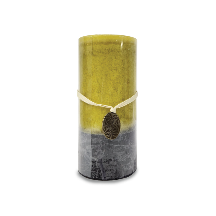 FREESIA Yellow Pillar Candle