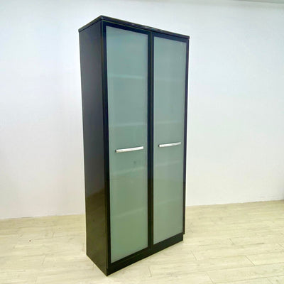 Book Cabinet w/ Glass Door (Black)