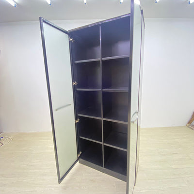 Book Cabinet w/ Glass Door (Black)