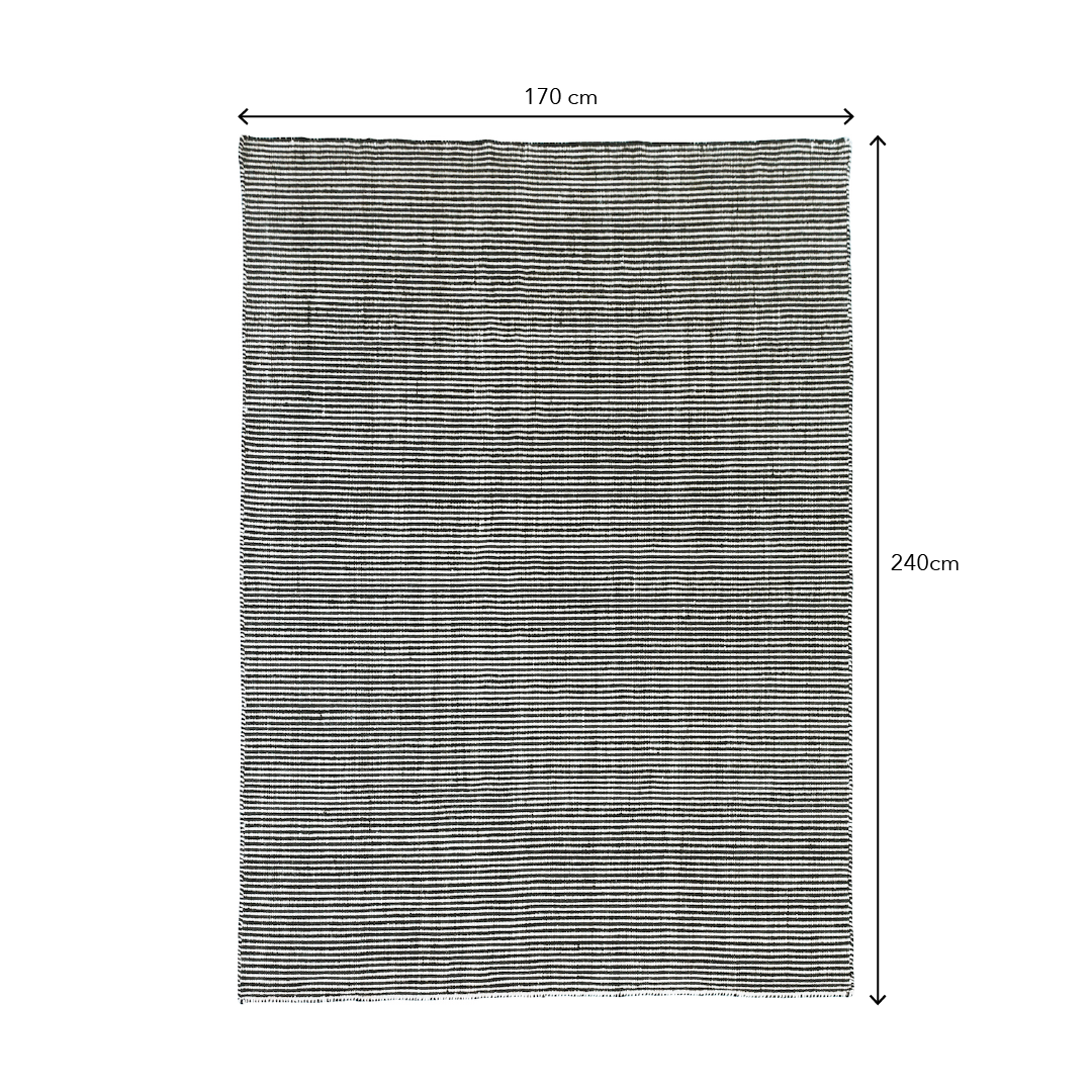 VECTOR Wool Hand Woven Stripe Rug