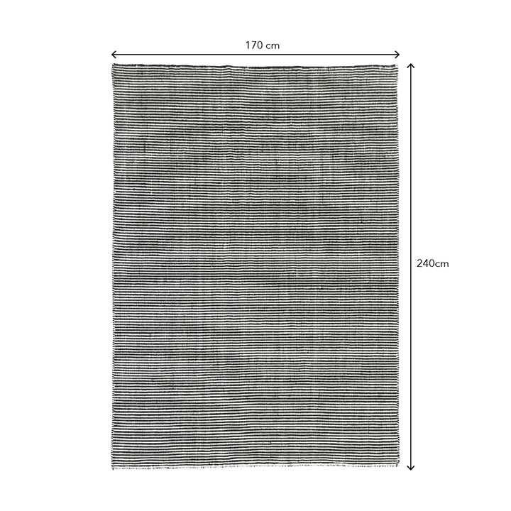 VECTOR Wool Hand Woven Stripe Rug