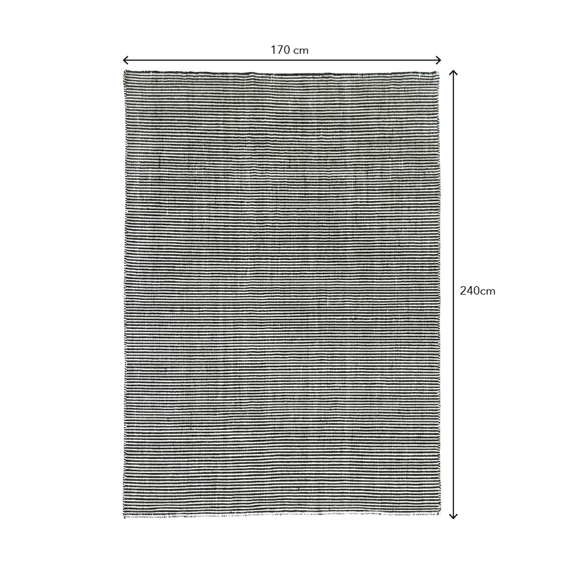 VECTOR Wool Hand Woven Stripe Rug