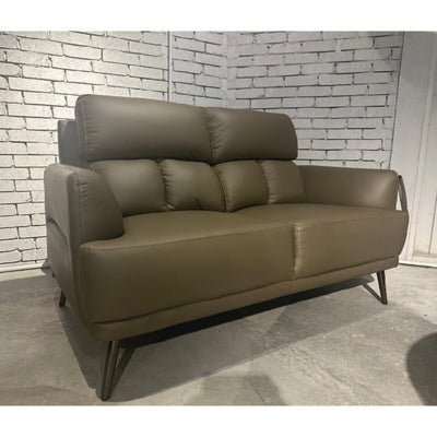 DIAZ Sofa 2 Seater (Half Leather) (Khaki)