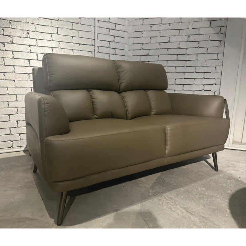 DIAZ Sofa 2 Seater (Half Leather) (Khaki)