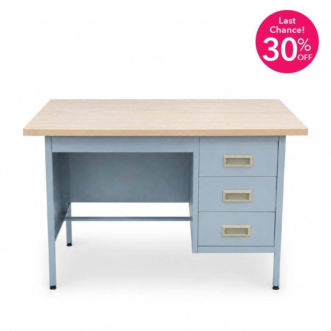 4 Single Pedestal Desk