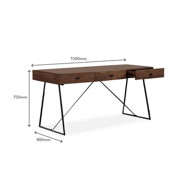 Writing Table Desk Solid Wood