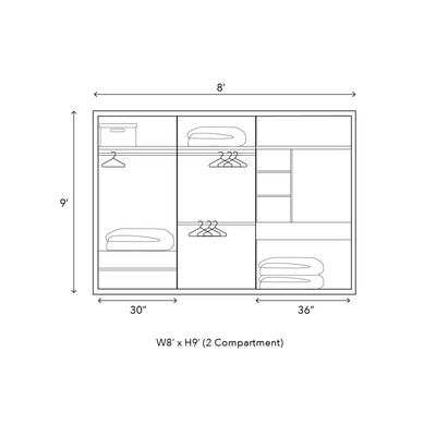 TACO Built in Wardrobe 20 Feet