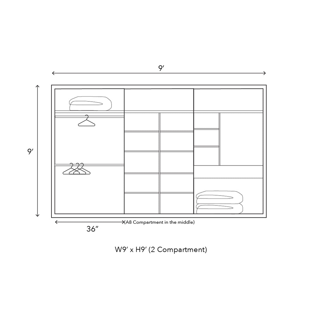 TACO Built in Wardrobe 20 Feet