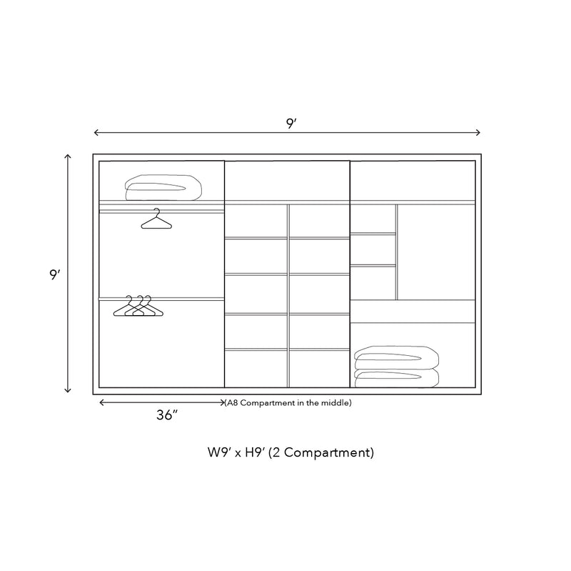 TACO Built in Wardrobe 20 Feet