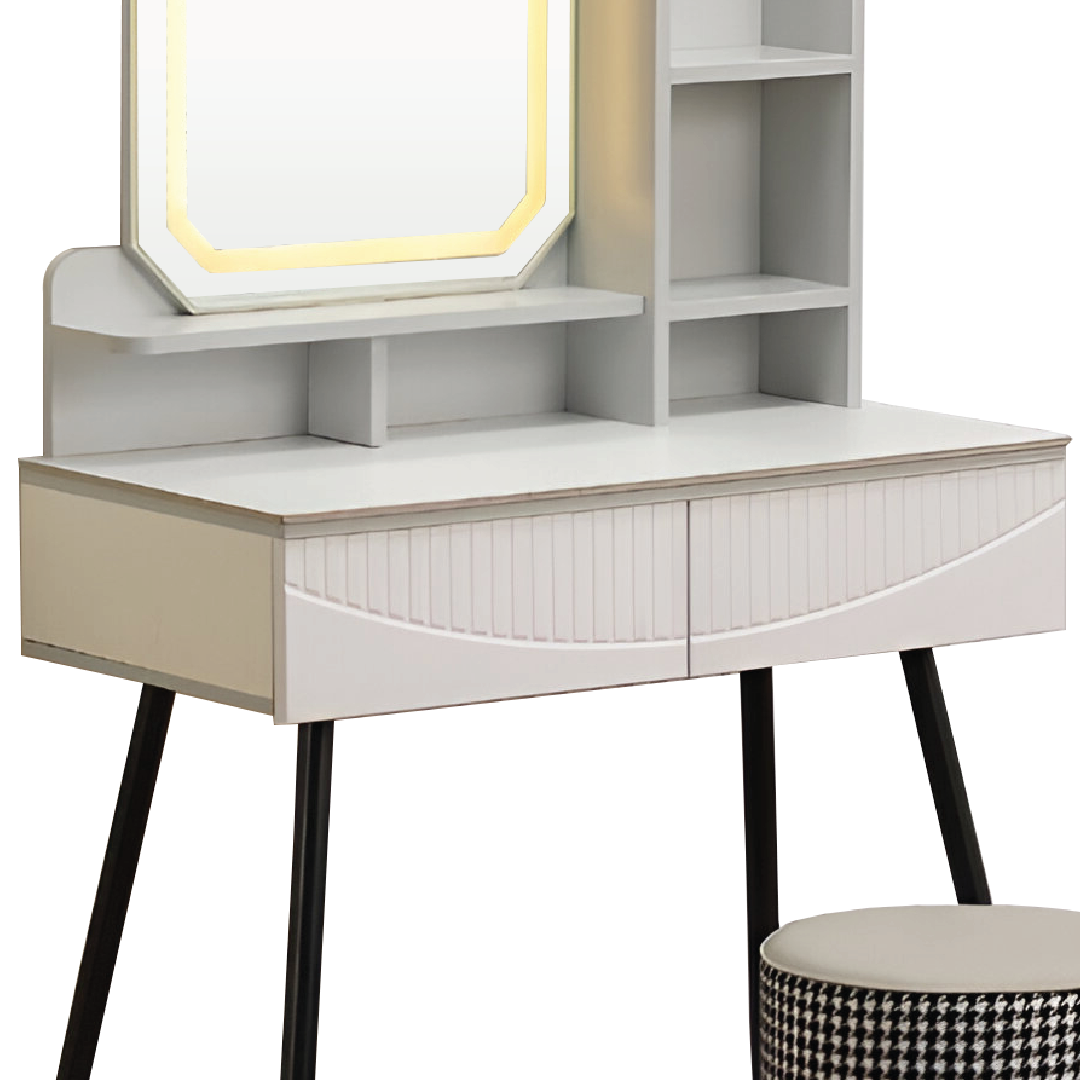 AELIA LED Mirror Dresser with Stool