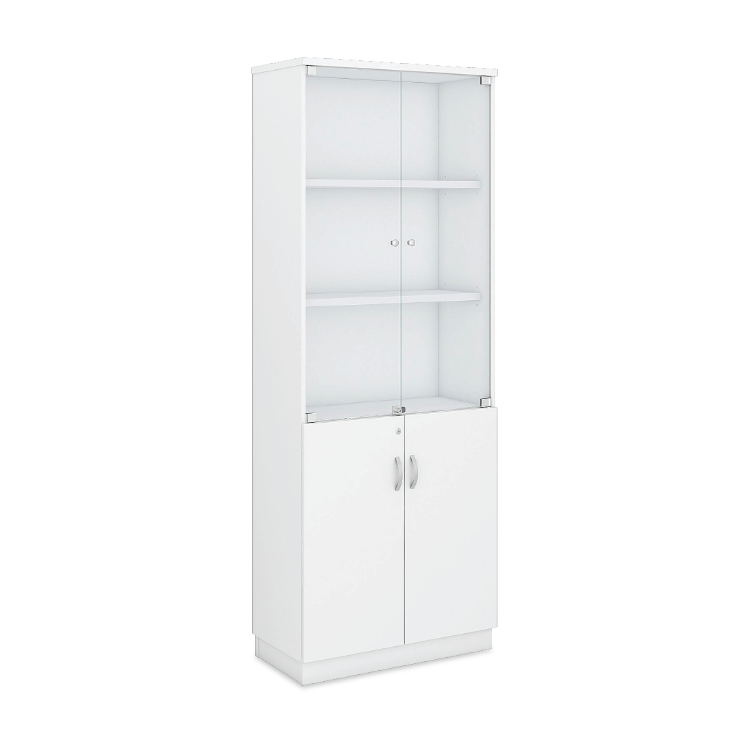 AHELI Swinging Glass Door High Cabinet