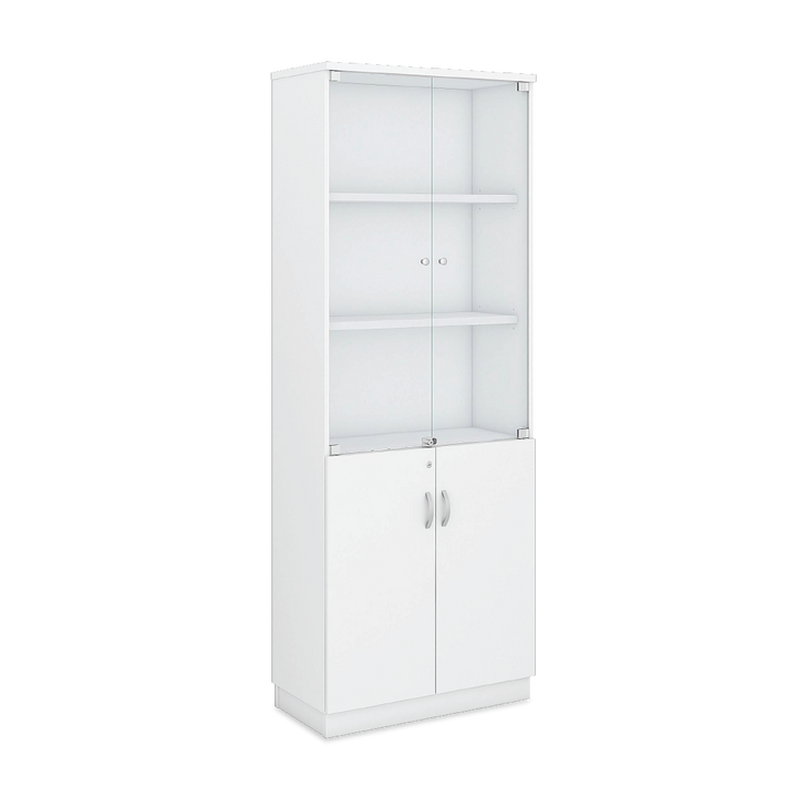 AHELI Swinging Glass Door High Cabinet