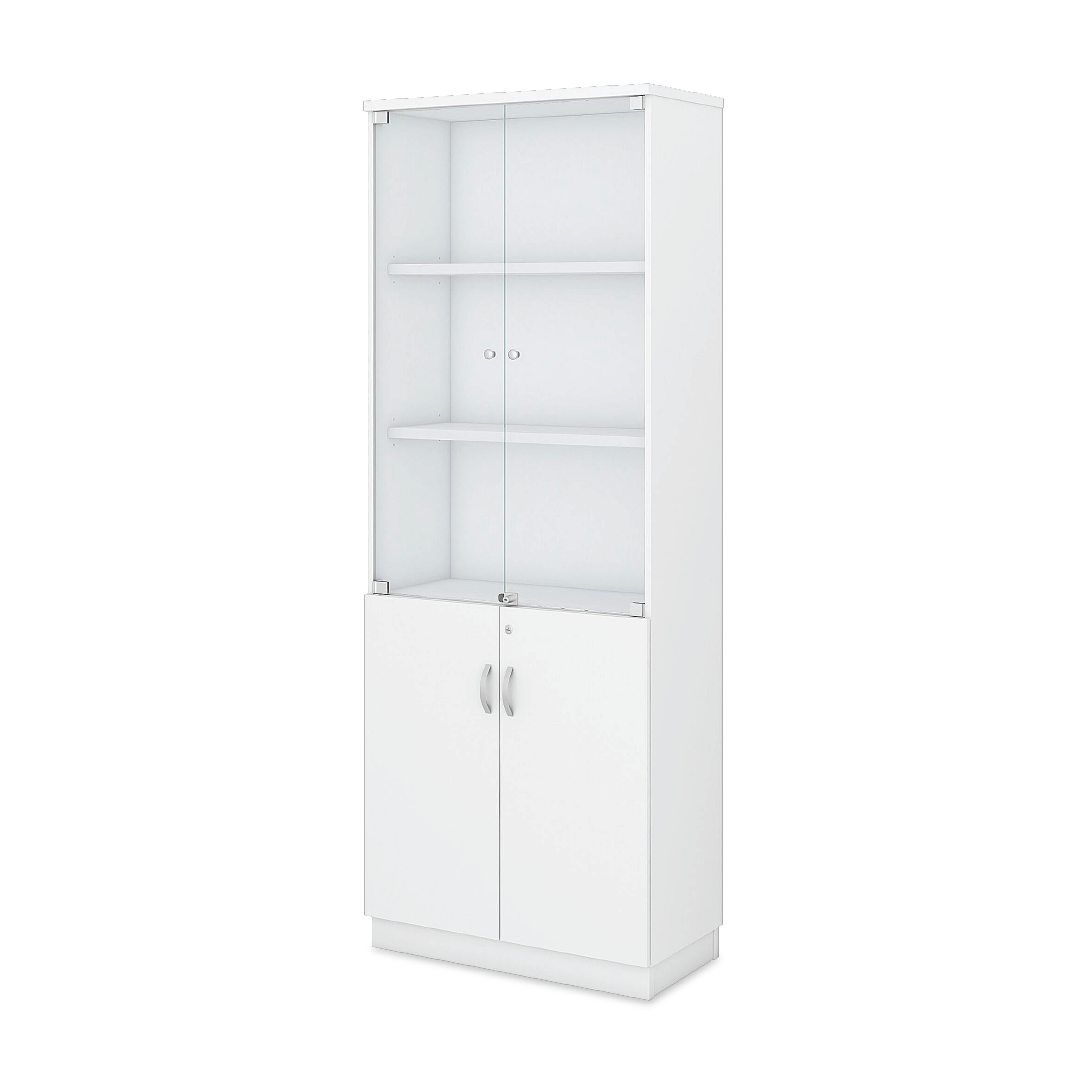 AHELI Swinging Glass Door High Cabinet