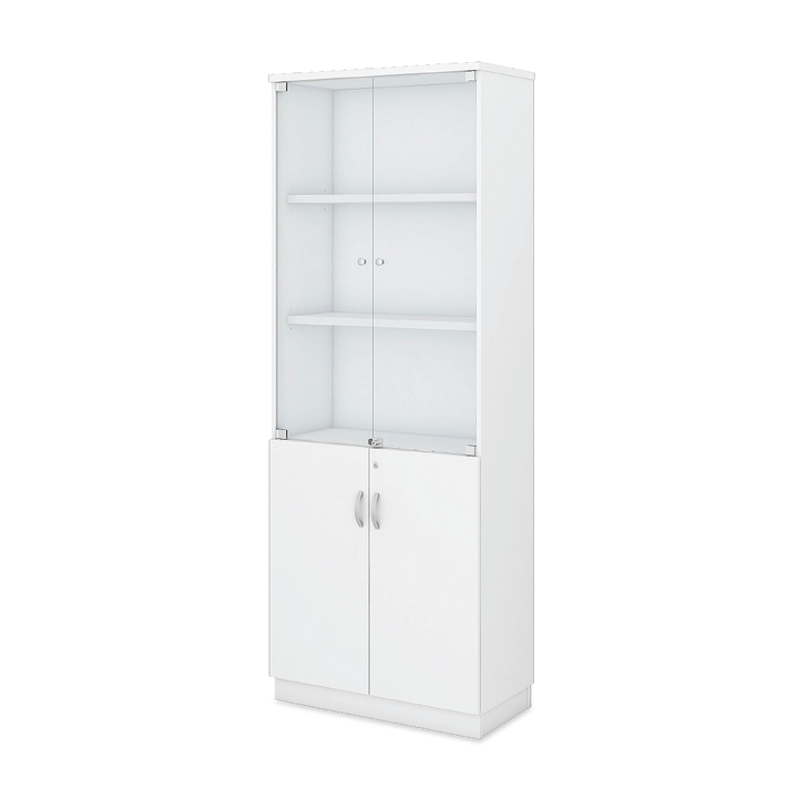 AHELI Swinging Glass Door High Cabinet