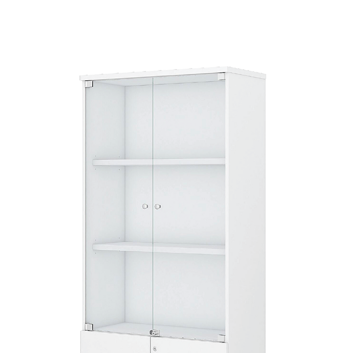 AHELI Swinging Glass Door High Cabinet