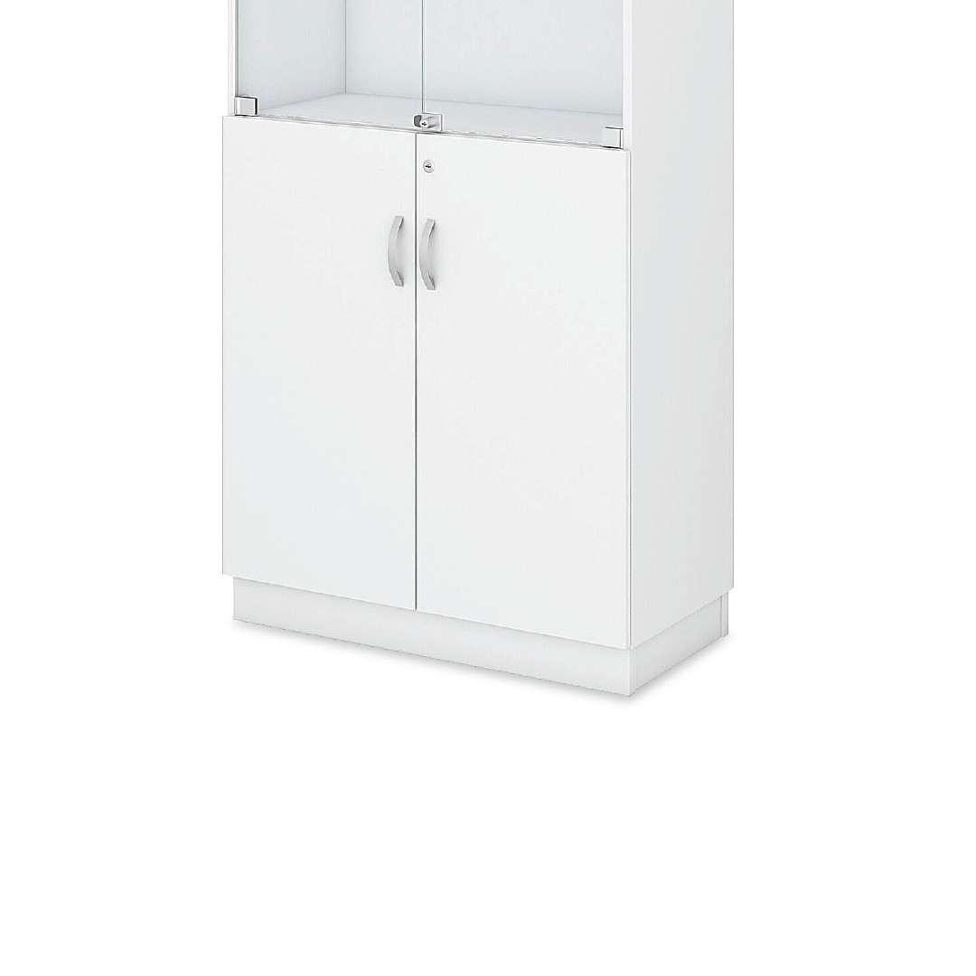 AHELI Swinging Glass Door High Cabinet