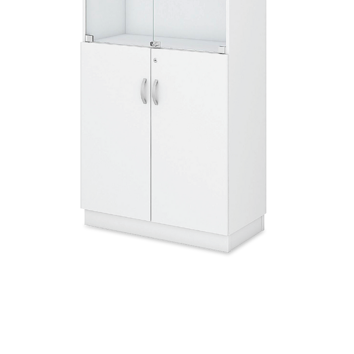 AHELI Swinging Glass Door High Cabinet