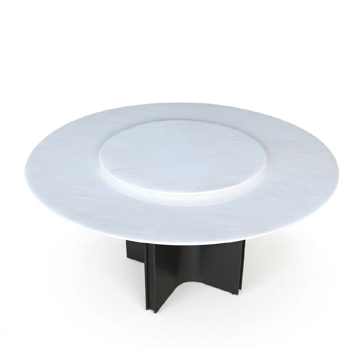 AKSA Round Natural Marble Dining Table
