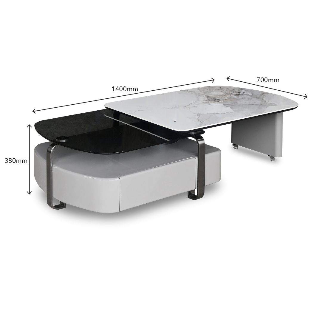 ALDINA Ceramic Coffee Table Set