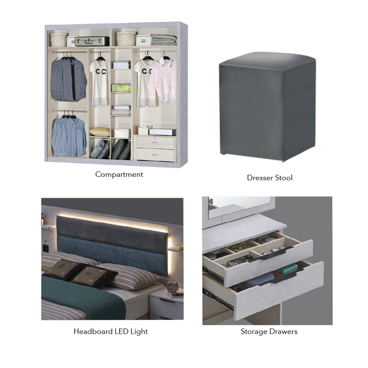 ALIONA Modern Bedroom Set