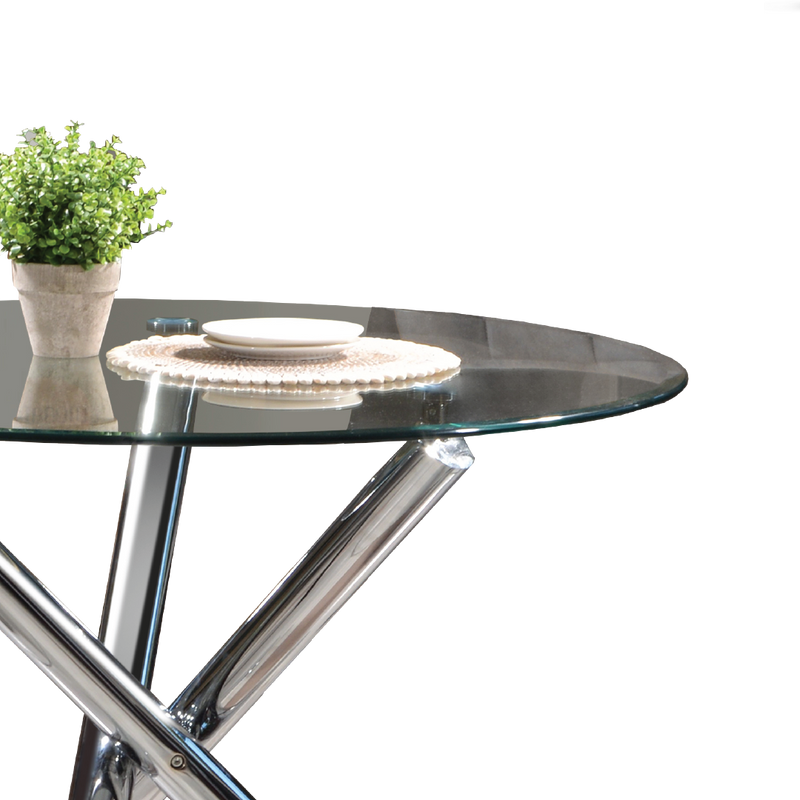 ALORA Round Glass Cafe Table