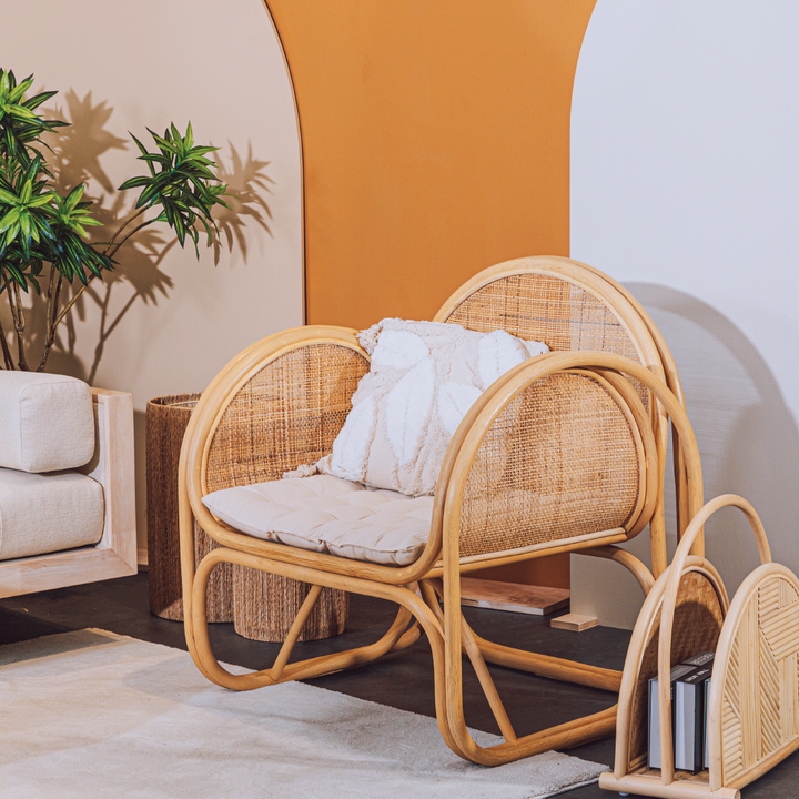 ALVA Lounge Chair Natural Doff