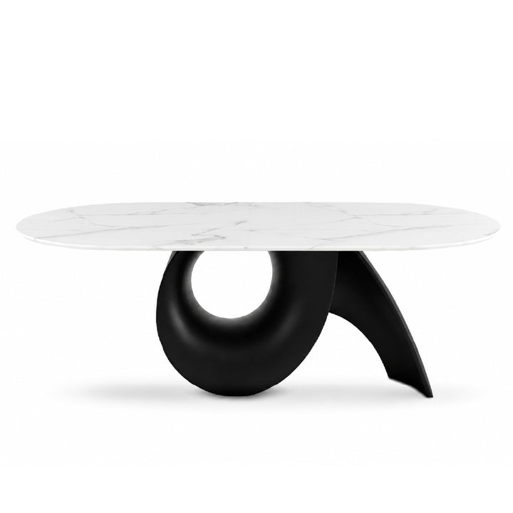 ALVIA Marble Oval Dining Table