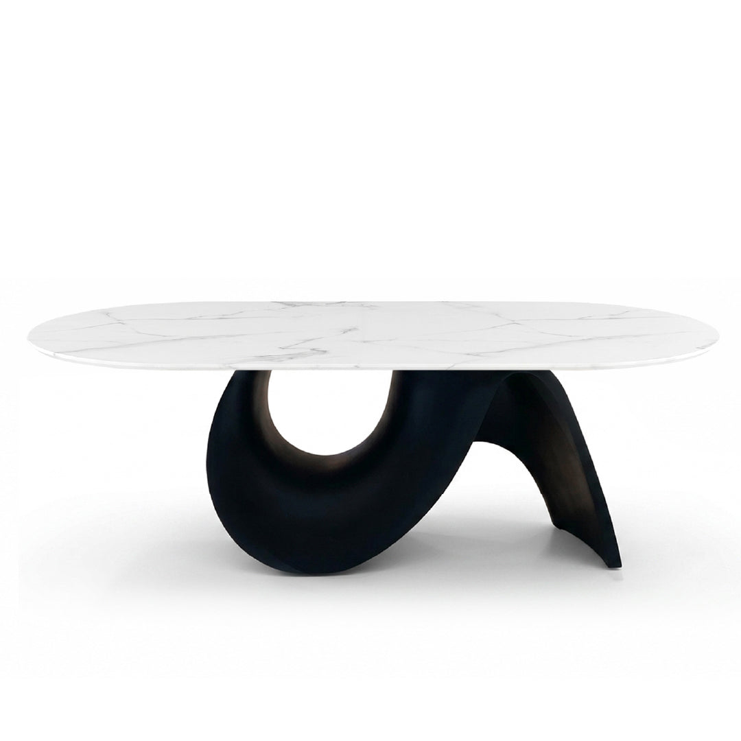 ALVIA Marble Oval Dining Table