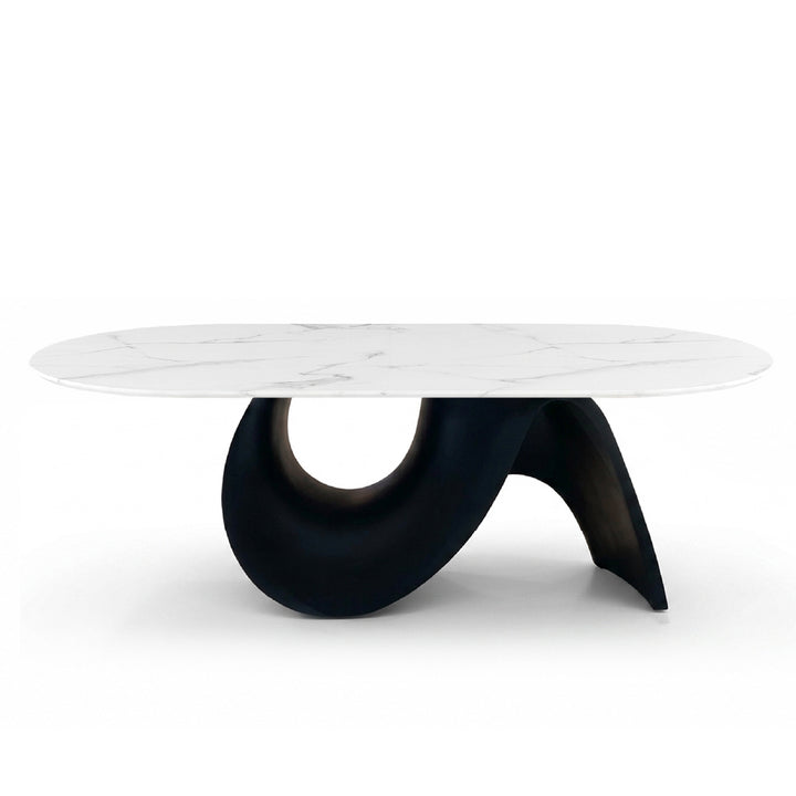 ALVIA Marble Oval Dining Table