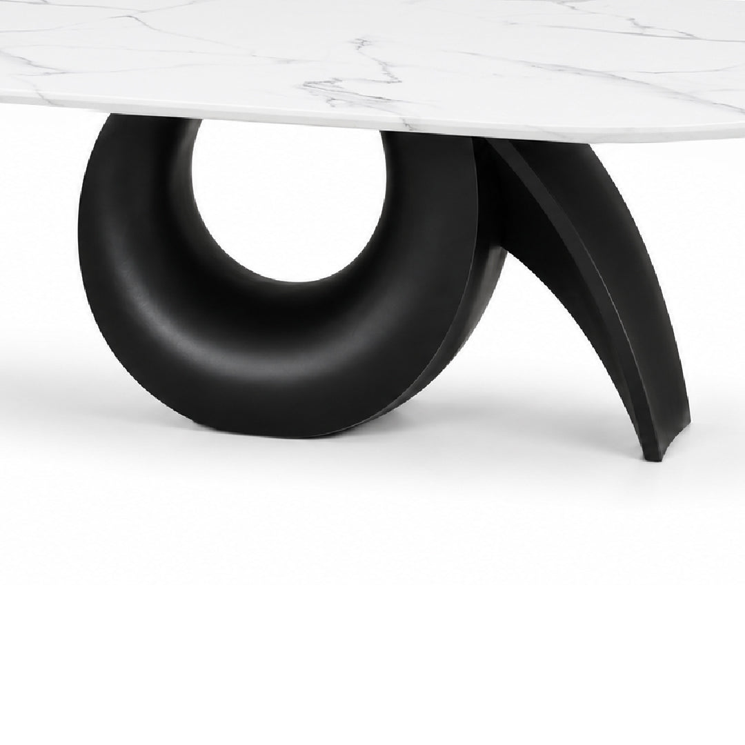 ALVIA Marble Oval Dining Table