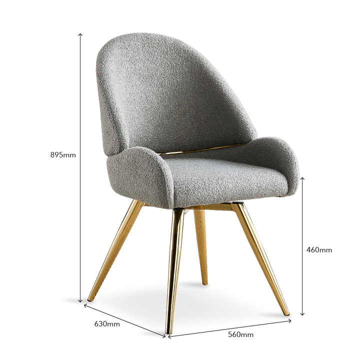 AMIAS Dining Chair Grey Green