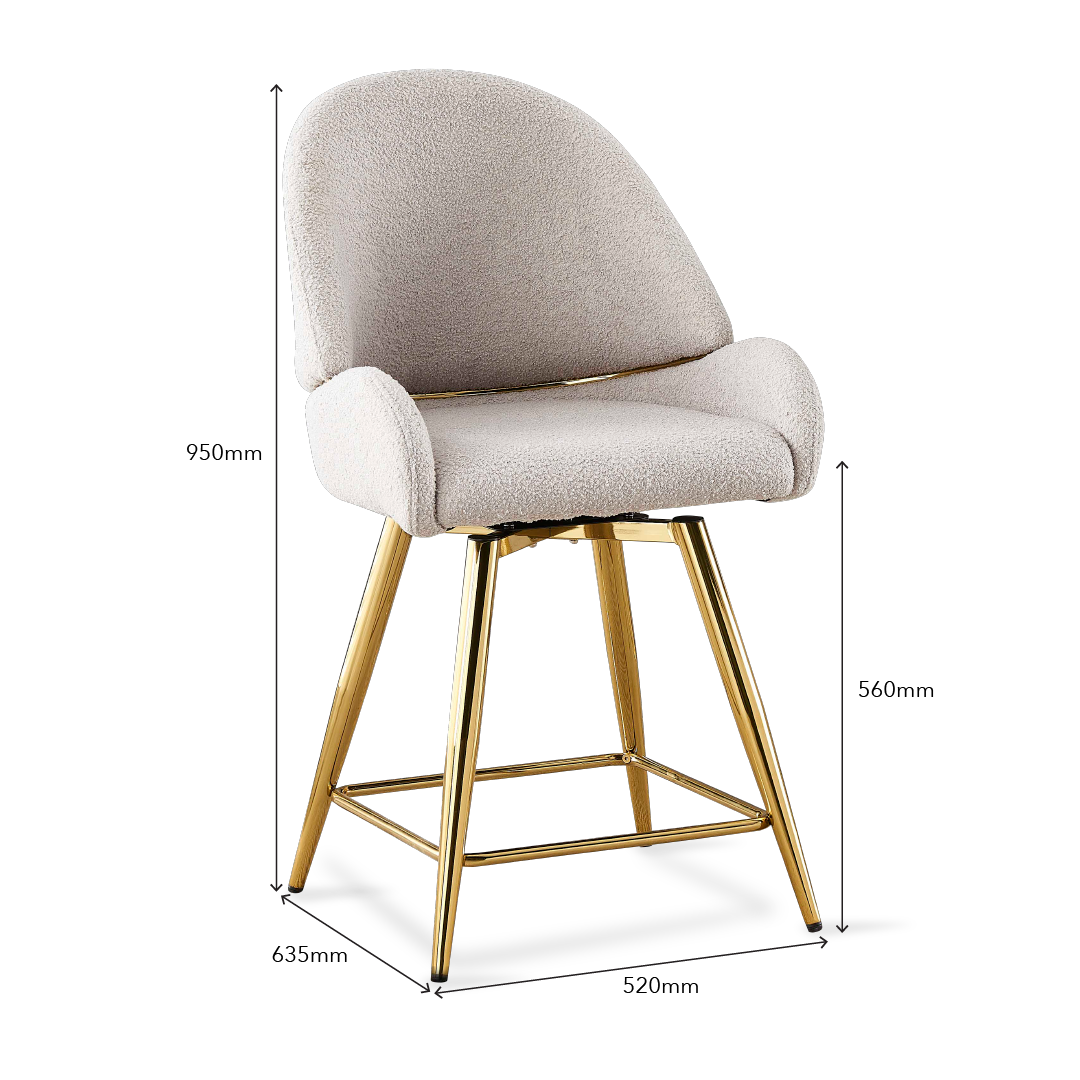 AMIT Island Chair Beige Grey