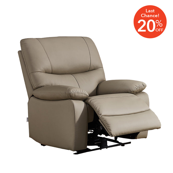 ANSEL Recliner Sofa 1 Seater (Tapioca)