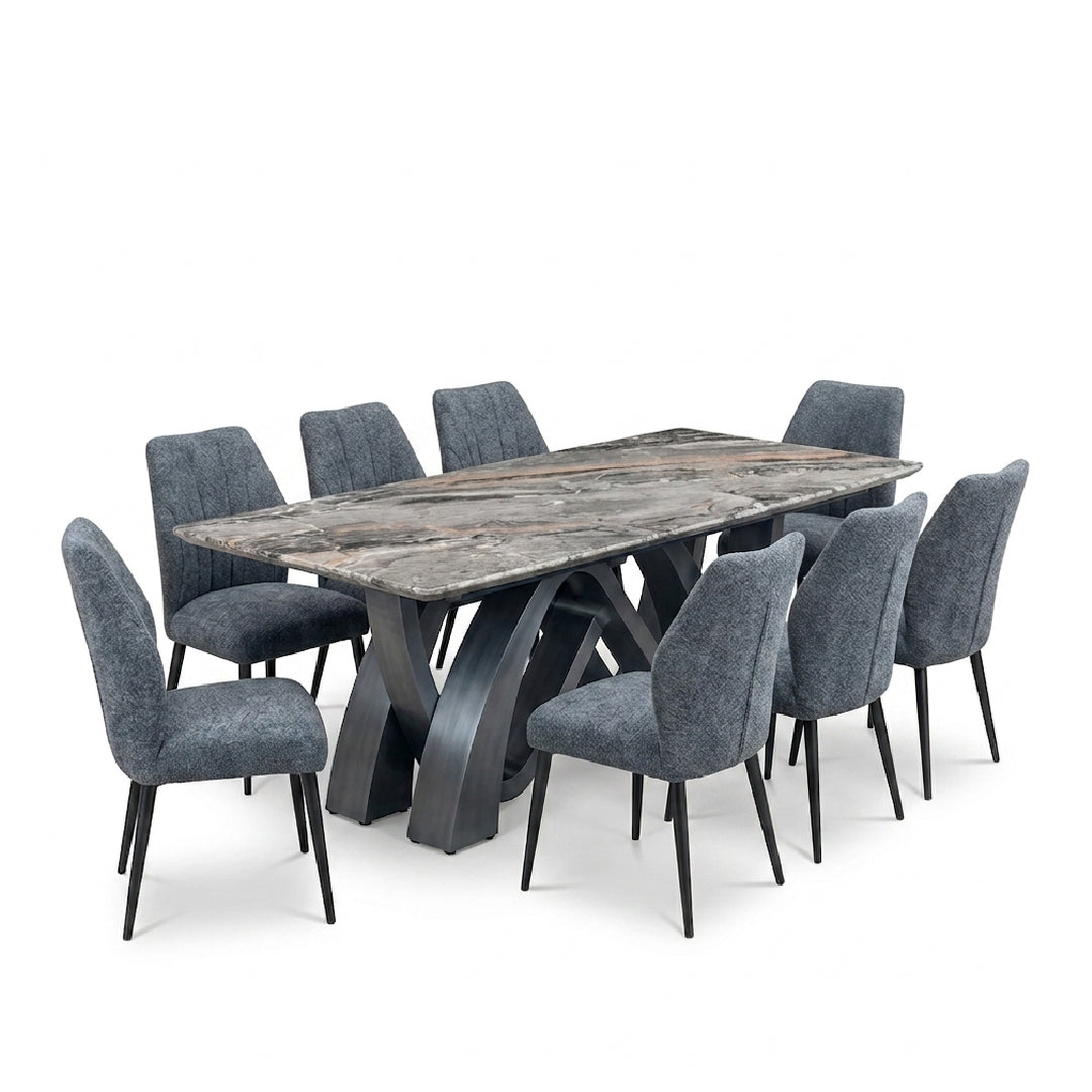 ARLUNA Natural Marble Dining Set