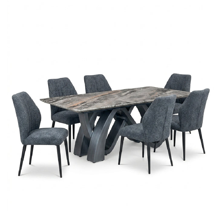 ARLUNA Natural Marble Dining Set