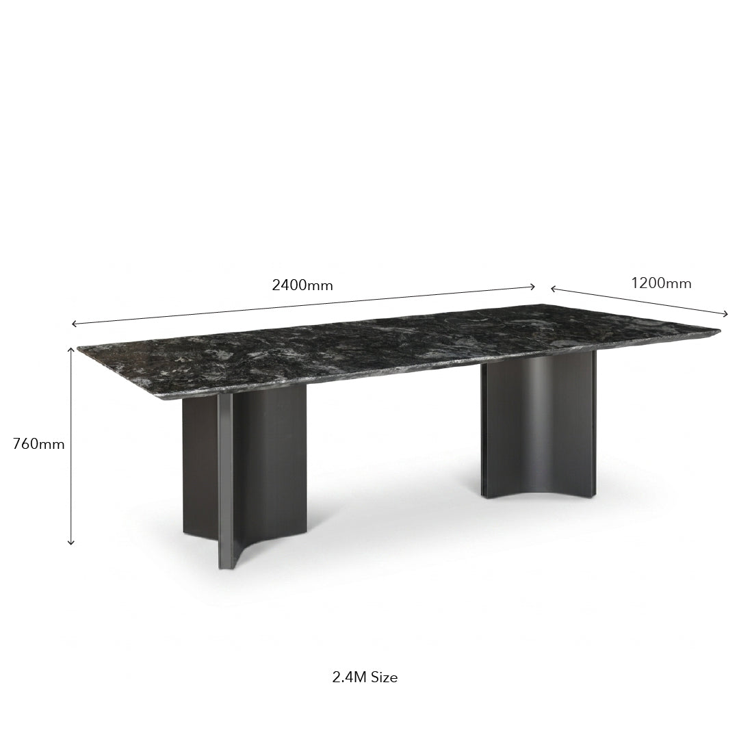 ARWANA Natural Marble Dining Set