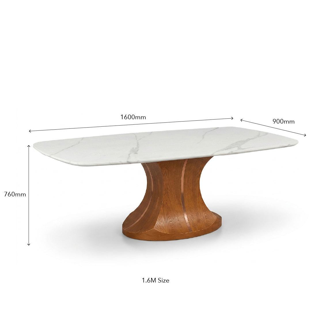 ASERA Crystal Marble Stone Dining Table