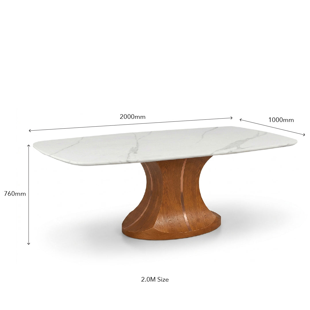 ASERA Crystal Marble Stone Dining Table