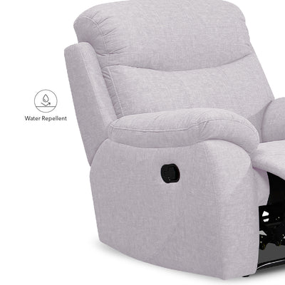 ASTIA Recliner 1 Seater Sofa Bone Grey